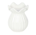 Load image into Gallery viewer, White Pleated Flare Burner