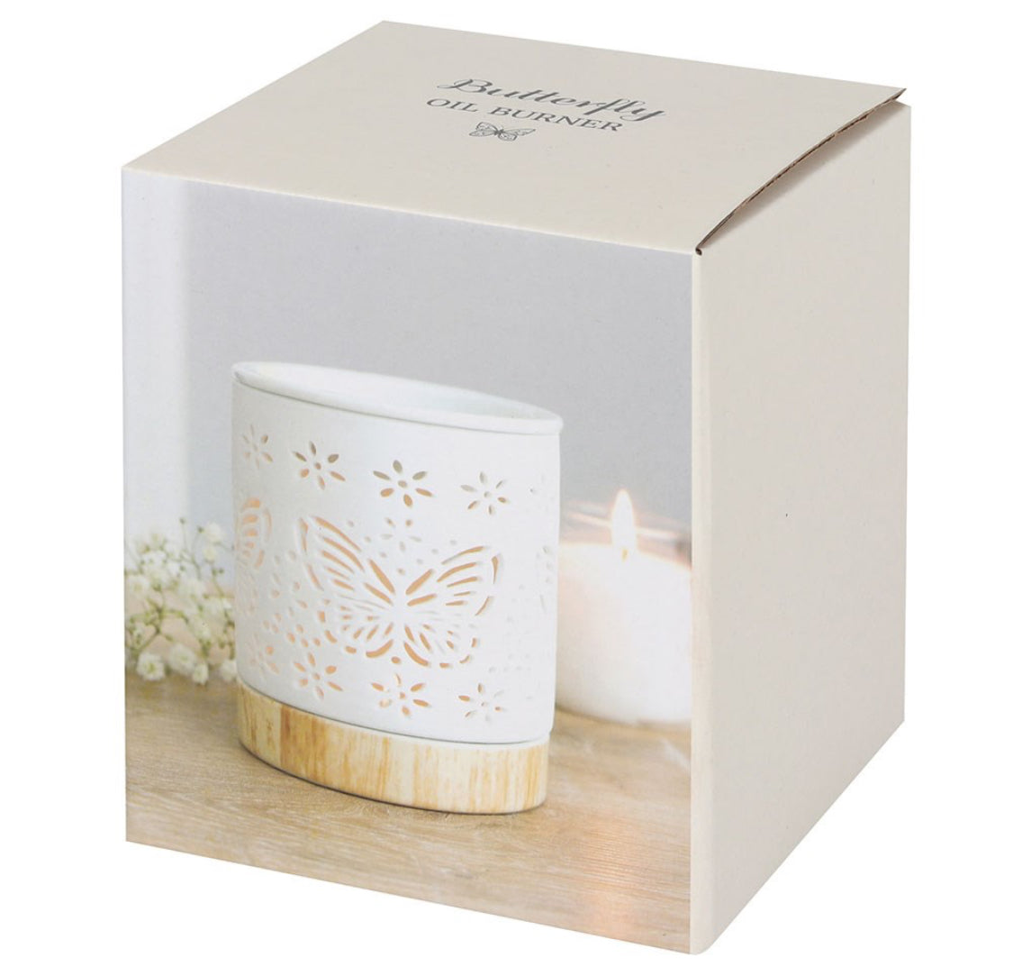Matte Ceramic Butterfly Burner