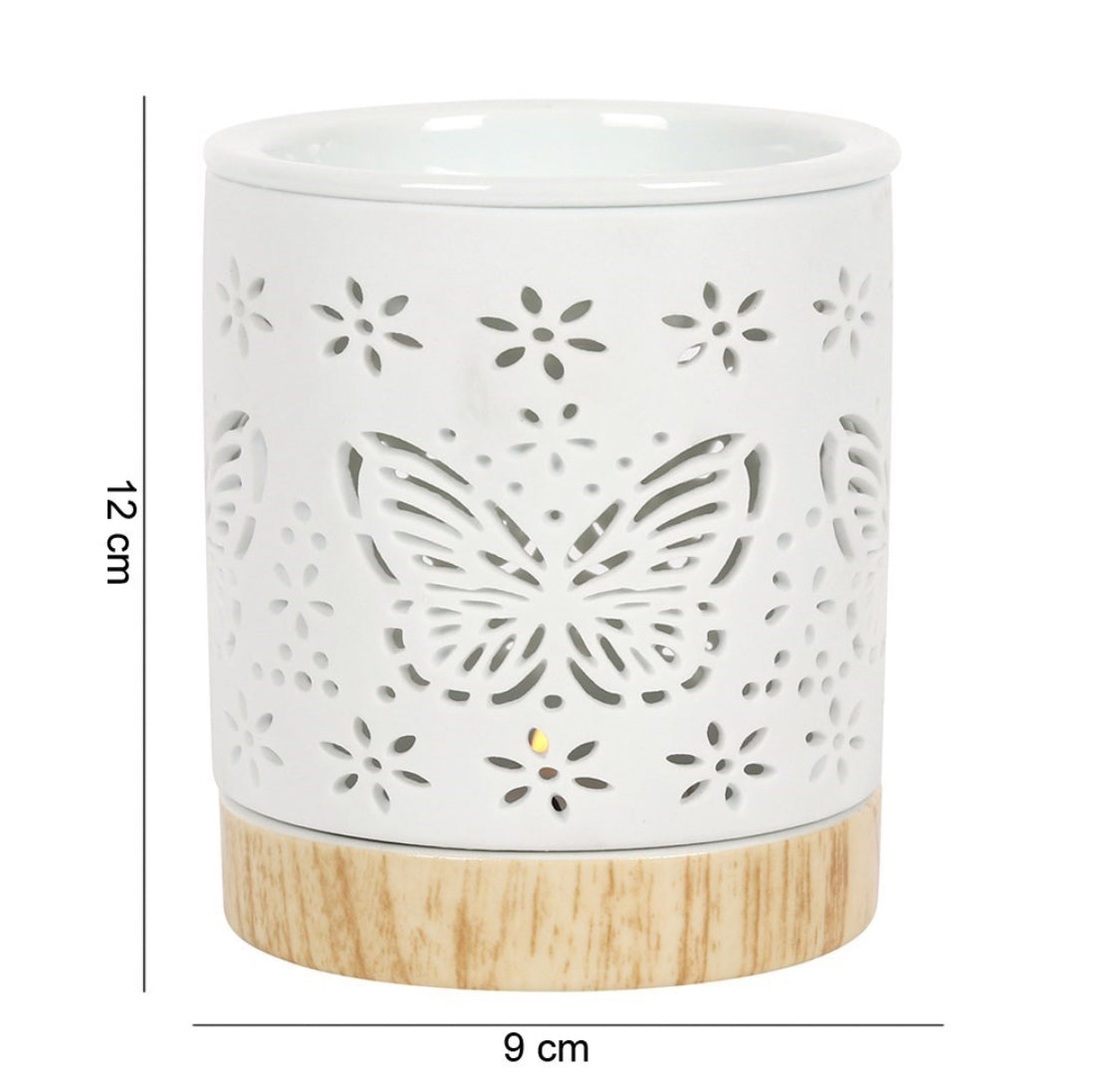 Matte Ceramic Butterfly Burner