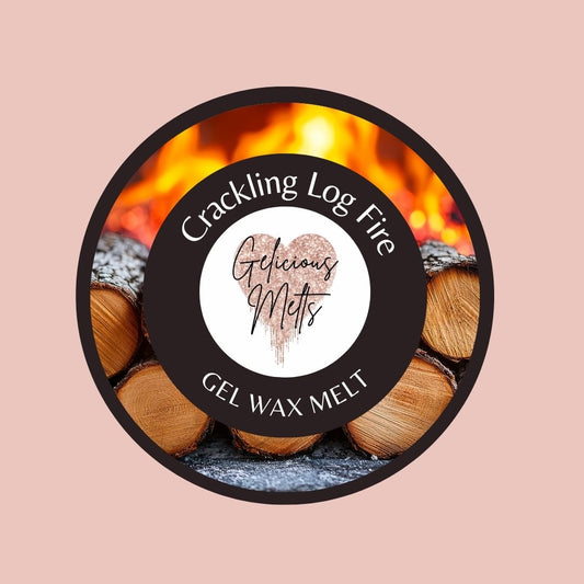 Crackling Log Fire Gel Wax Melt